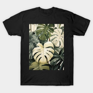 Painting of Monstera Leaves T-Shirt